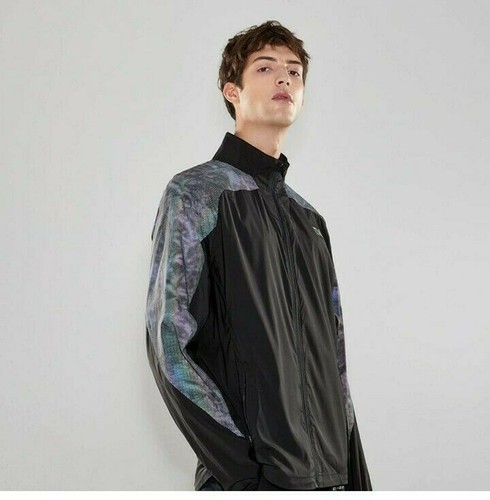 INSHINING Men's Large Running Jacket Lightweight Black Reflective Fitness Sports - Picture 4 of 7
