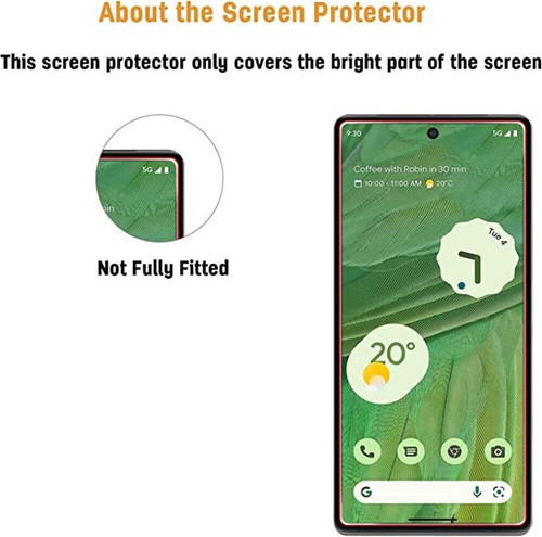 For Google Pixel 8 7 6 Pro 7A 6A 5 Screen Protector HD Tempered Glass Full Cover - Picture 5 of 12