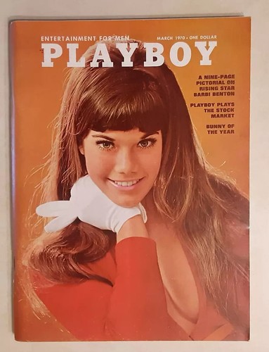 Playboy Magazine March 1970 BARBI BENTON Centerfold Intact Vargas VERY GOOD - 第 1/1 張圖片