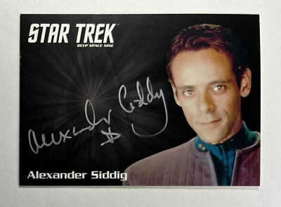 Deep Space Nine Heroes & Villains Alexander Siddig Silver Autograph Card Auto