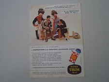 advertising Pubblicità 1958 DETERSIVO SUPER TRIM