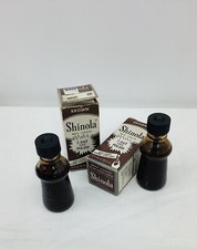 2 Vintage 1940's Bottles Brown Wax Liquid Shinola Shoe Polish w/ Original Boxs