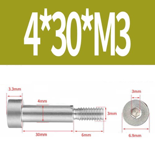 Tornillo de hombro de paso hexagonal interior M2 M2,5 M3 M4 M5 M6 M8 M10 acero inoxidable V2A A2 - Imagen 46 de 169