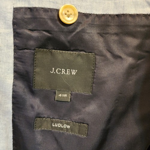 J.Crew Ludlow Calce Ajustado No Estructurado Traje Chaqueta Blazer Hombres 41R Algodón Clásico - Imagen 2 de 24