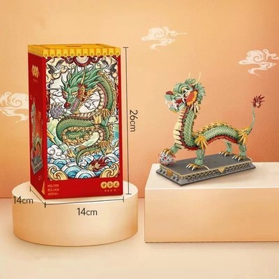 1416Pcs Chinese Dragon Block Chinese Style Animal Mini Building Blocks