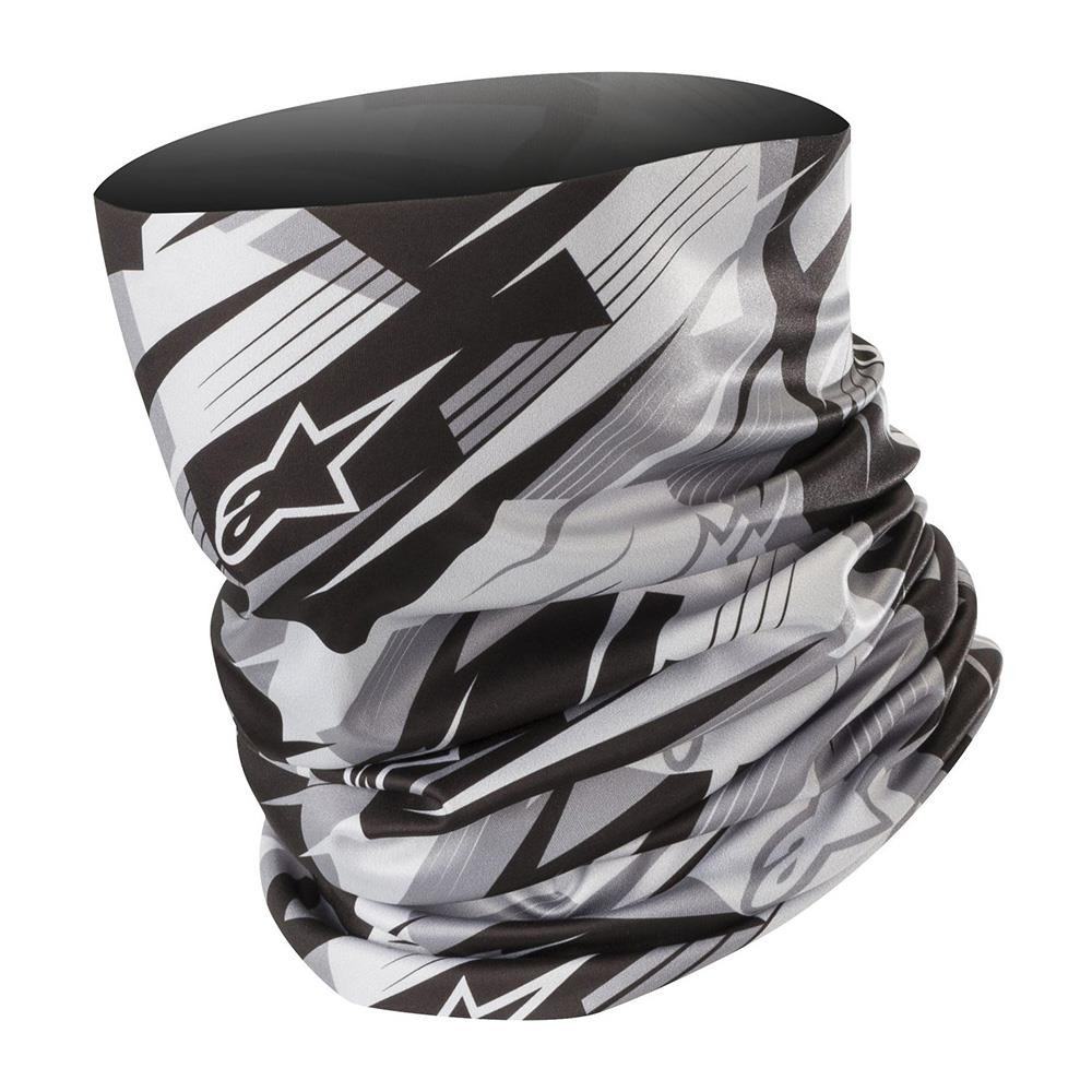 Alpinestars Blurred Neck Tube Motorcycle Neck Warmer Black Anthracite