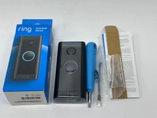 Ring Wired Doorbell With Camera Black