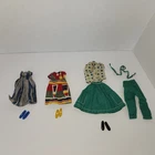 Vintage Barbie Skipper Francie 1960s Doll Dress Shoes Outfit Lot Handmade