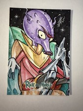 Rick & Morty Artist Sketch 1/1 Card Art Cryptozoic Prince Nebulon 2018