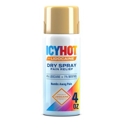 Lidocaine Pain Relief Dry Spray, Numb Aggravated Nerves with Max Strength Lid...