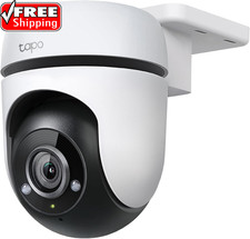 Tapo 1080P Outdoor Wired Pan/Tilt Security Wi-Fi Camera, 360  View, Motion Track
