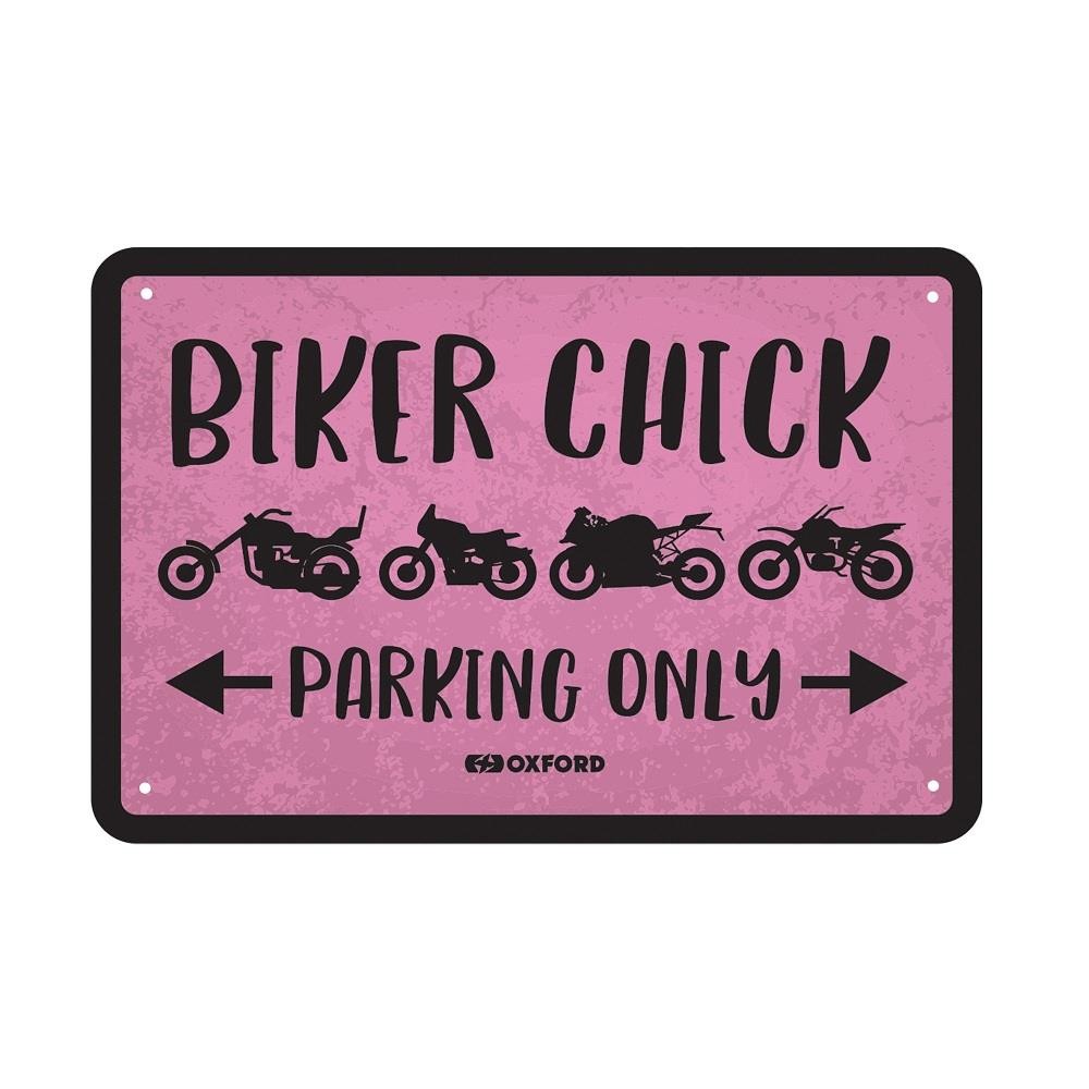 Oxford Motorcycle Motorbike Garage Sign Biker Chick Workshop Shed Indoor Signs