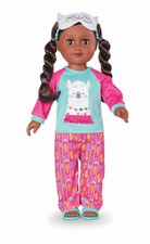 My Life as Sleepover Host Doll 18" Poseable African American, Llama Pjs