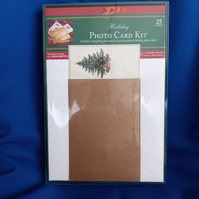 Gartner Studios Christmas Holiday Photo Card Kit 25 Ct NEW