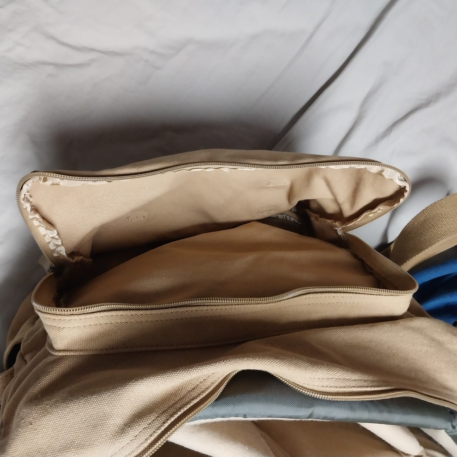 BESTEK Messenger Bag Khaki Canvas Camera Bag 