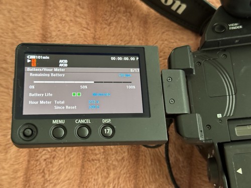 🔥 Canon EOS C100 Mark II Prof Camera 🤯Only 272 hrs ⭐️ 2 Canon Batts, Accessos - Picture 3 of 12