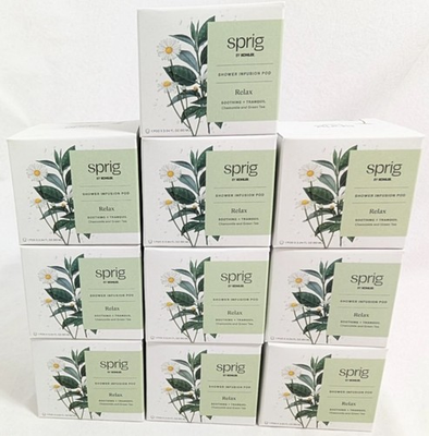 #ad NEW 10 PACK KOHLER Sprig Infusion Shower Pods RELAX Chamomile Green Tea Scent $44.95