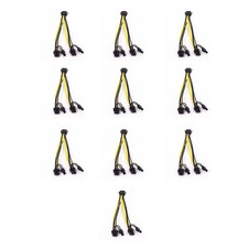 10Pcs/Lot 6-Pin PCI Express to 2 x PCIe 8 (6+2) Pin Motherboard Video Card1563