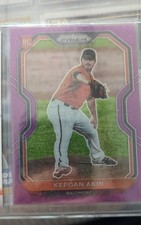 2021 Panini Prizm - Keegan Akin #14 Purple Prizm (RC)
