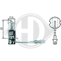 GlüHlampe Abbiegescheinwerfer Diederichs LID10015 FüR Ford Usa Honda Hyundai