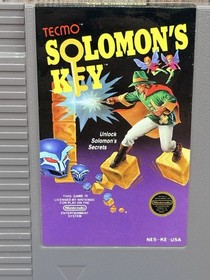 Solomon&rsquo;s Key (Nintendo NES, 1986) Authentic - Cartridge Only 5 Screw