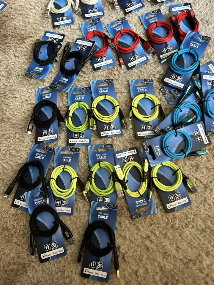 iPhone charger fast charging tangle free 3ft USB to iPhone iPad iPod iPhone  - Image 3 of 4