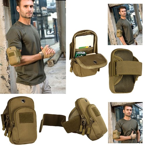 Tactical Outdoor Sports Running Arm Band Case Cell Phone Holder Pouch Gym Bag US - Picture 2 of 7