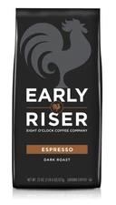 Eight O'Clock Coffee Espresso Ground Coffee, Dark Roast, 1.4 Pound (Pack of 1)