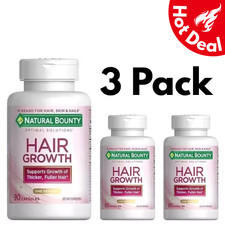 Nature's Bounty Hair Growth Supplement 90 Capsules   3 Pack, Strong Healthy Hair