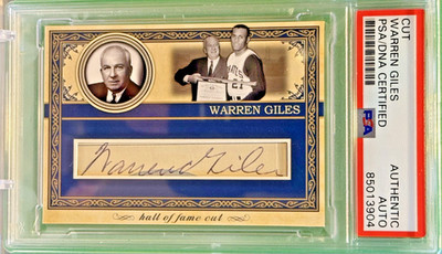 HOF WARREN GILES  Custom Card Auto PSA/DNA Certified