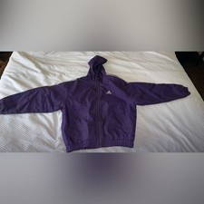 Vintage Adidas Deep Purple Windbreaker Jacket Size L
