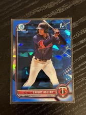2022 Bowman Chrome Sapphire Prospect Carlos Aguiar 1st Bowman #BCP-1 Twins