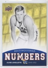 2013 University of Kansas Distinguished Numbers Clyde Lovellette #DN-2 HOF 7j0