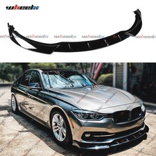 3pcs Gloss Black Front Bumper Lip Spoiler For 16-2019 Bmw 320i 328i 330i F30 F35