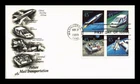 US COVER FUTURE MAIL TRANSPORTATION AIR MAIL FDC SETENANT ARTCRAFT