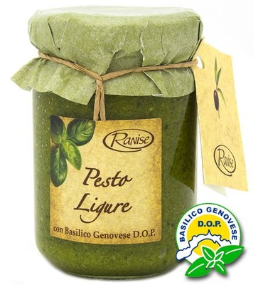 Ranise Ligurian Basil Pesto PDO 6.3 oz (180g)   Authentic Italian Sauce