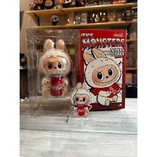 Pop Mart Labubu The Monsters Coca Cola plush keychain pendant HAPPY FACTOR