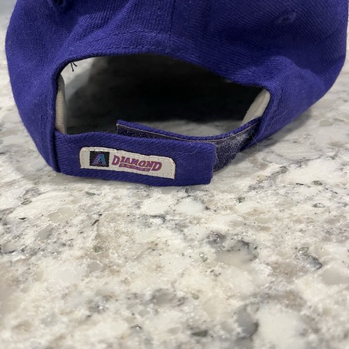 Vtg New Era MLB Arizona Diamondbacks Purple Hat Cap Adjustable OSFA Baseball - Picture 4 of 10