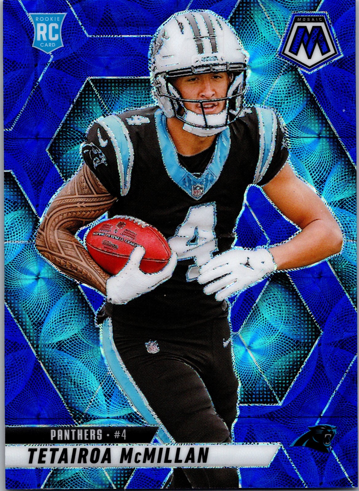 2025 Panini Mosaic #309 Tetairoa McMillan Blue Scope