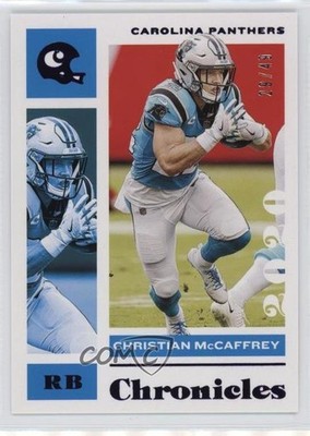 2020 Panini Chronicles Purple 29/49 Christian McCaffrey #14 o7m