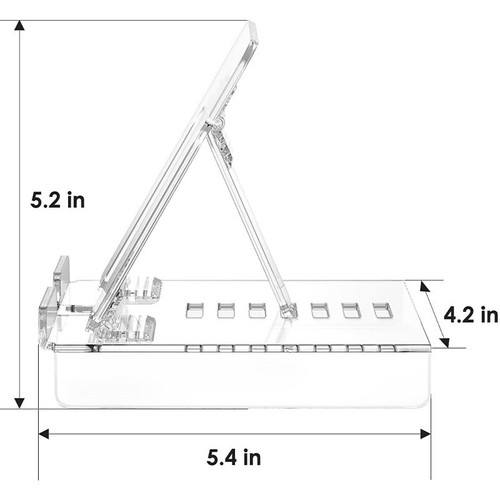 Support de tablette pliable pour bureau, téléphone, maison, bureau, école, - Afbeelding 6 van 7