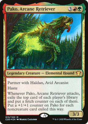 Pako, Arcane Retriever #13 (Foil) (MP) Commander 2020 C20 Magic MTG