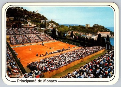 French Riviera Monte Carlo Country Club Tennis Monaco Continental Chrome c1978