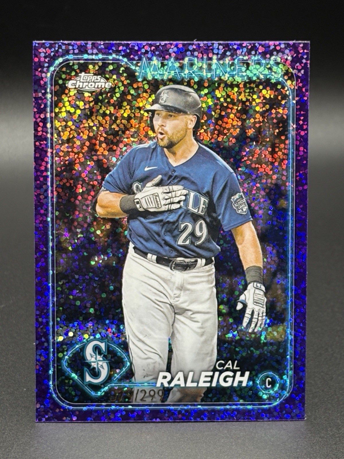 Cal Raleigh Purple Speckle Refractor #119