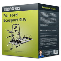 Menabo FahrradträGer Stand Up 3 Schwarz/Silber FüR Ford Ecosport SUV 3 RäDer NEU