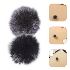 4 Pcs Mic Protector Cover Lavalier Microphone Windscreen Lapel Furry