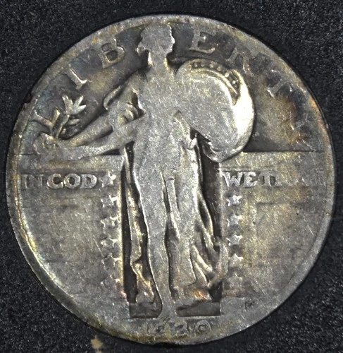 1930 25C STANDING LIBERTY SILVER QUARTER KM# 145 Grade:  VF A6616
