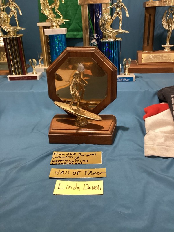 1969 Womens Open Winner Trophy Brigantine Surfing Championship Linda Davoli HOF