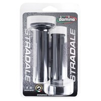Griffbezug Domino Motorrad On-Road Style BMW Schwarz Offenes Ende (Beheizter Gri