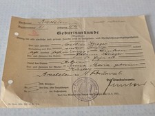 Geburtsurkunde Standesamt Bradelen Registernr 61 Jahrgang 1846 Ausgest. 18.02.35